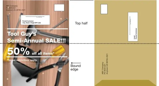 Every Door Direct Mail (EDDM) mailpieces sample for USPS